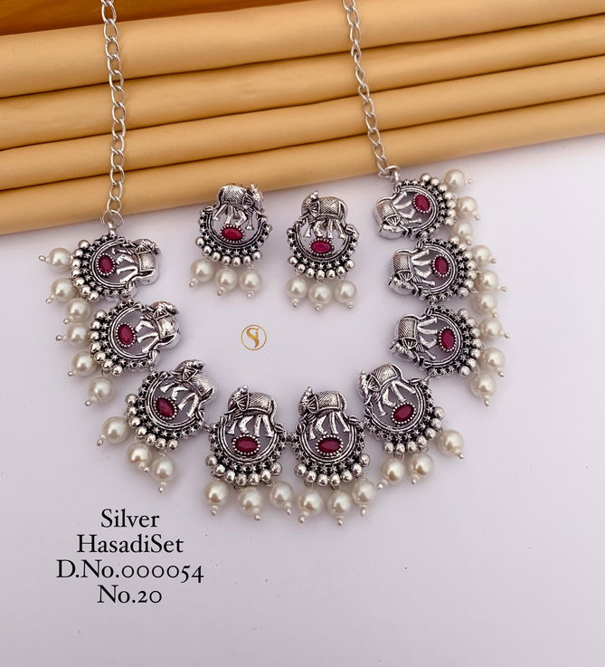 Designer Special Silver Navratri Hasadi Set 10 Wholesale Shop In Surat
